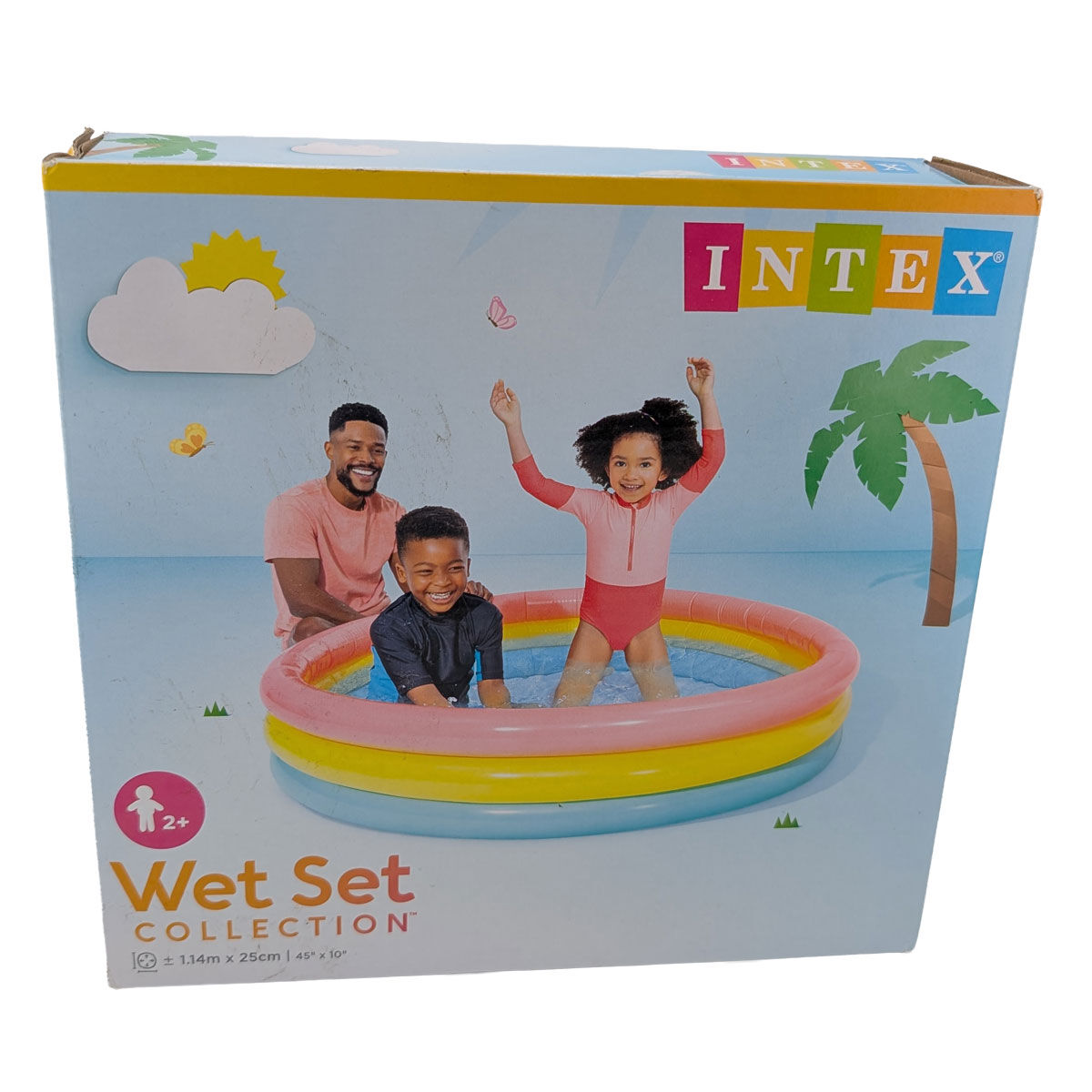 Kinderplanschbecken INTEX Sunset Glow bunt Ø 114 × 25 cm – 1 Stück