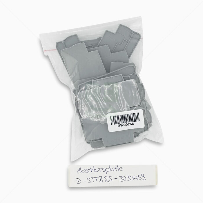 Abschluss/Zwischenplatten Phoenix Contact D-STTB 2,5 - 3030459 Abschlussplatte, grau 28 Stück