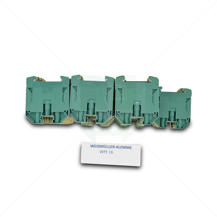 Klemme Weidmüller WPE 16 Erdungs-Klemme 16mm² grün/gelb 34 Stück