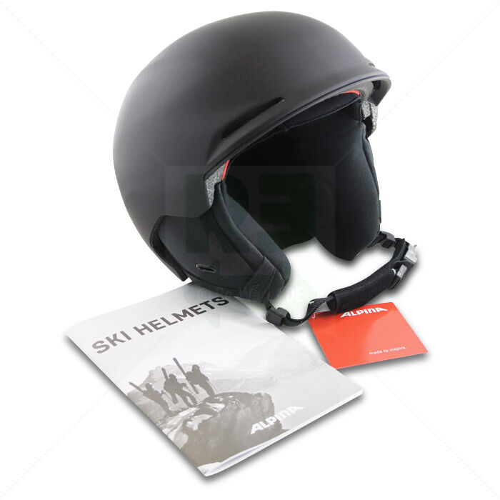 Skihelm ALPINA Brix Unisex Erwachsene Snowboard 51-55 Black Matt Schwarz