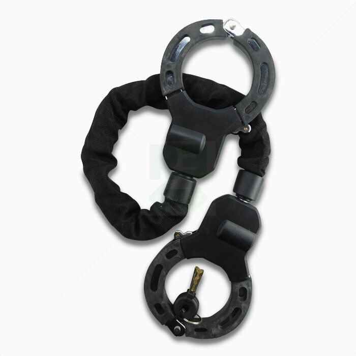 E Scooter Schloss, Handschellenschloss Kettenschloss mit 3 Schlüssel schwarz