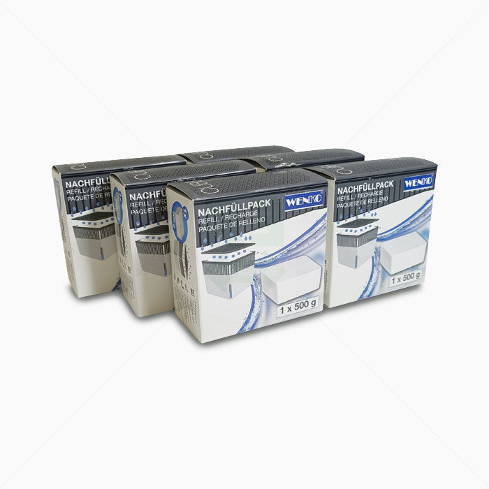 Nachfüllpack WENKO Salz für Raumentfeuchter Cube 6 Stück