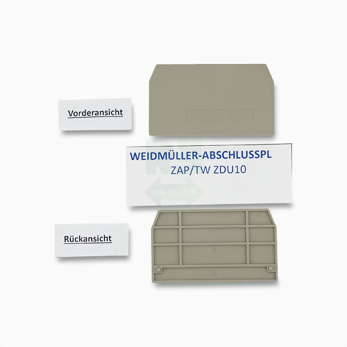 Abschluss/Zwischenplatten Weidmüller ZAP/TW ZDU 10 Abschlussplatte, beige