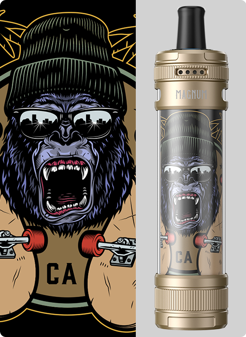 E-Zigaretten Set ASPIRE Magnum 6ml Gold & Skate Kong