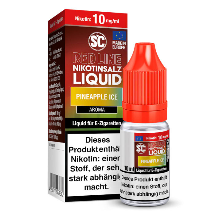 Liquid Nikotinsalz Red Line Pineapple Ice SC 10ml 10mg/ml (mittel)