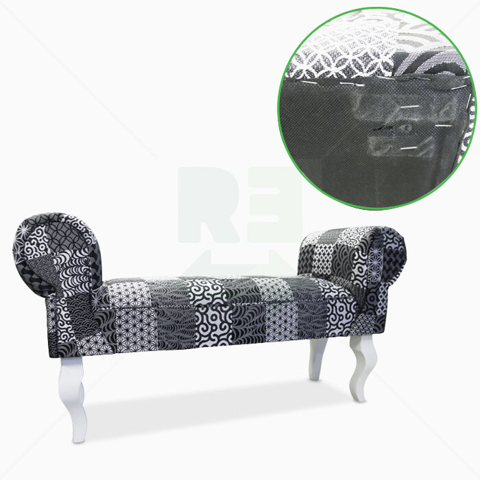 *A-WARE* Sitzbank gepolstert 100cm grau/schwarz *A-WARE* Sitzbank gepolstert 100cm grau/schwarz