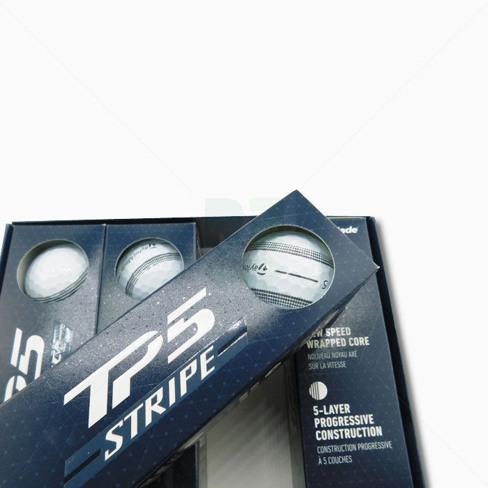 TaylorMade Golfbälle TP5 Stripe - 12er Pack weiß gestreift