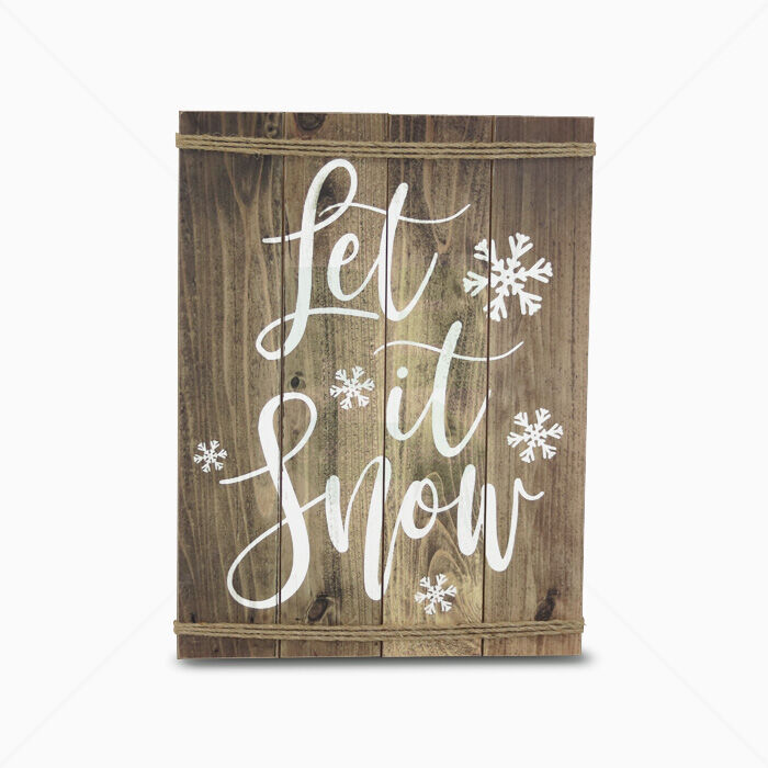 Wanddekoration Loberon Let it Snow aus Holz Wanddekoration Loberon Let it Snow aus Holz