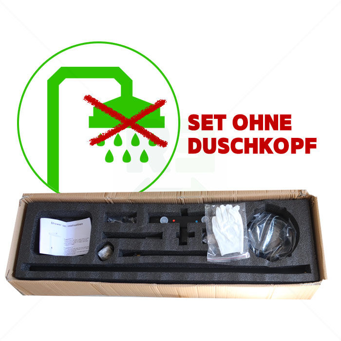 *C-Ware - Ersatzteil* Regendusche Eckig Schwarz *C-Ware - Ersatzteil* Regendusche Eckig Schwarz