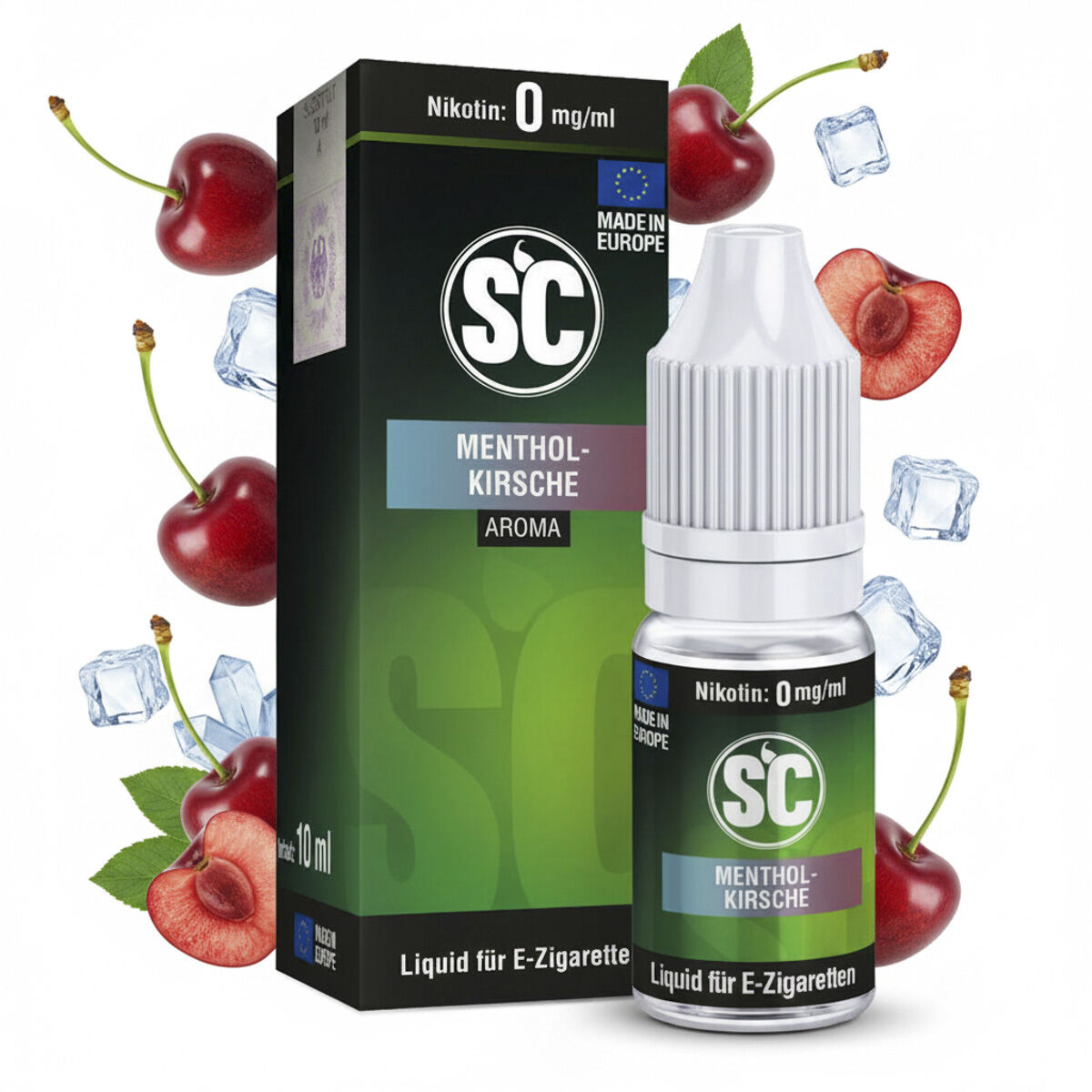 SC Liquid Menthol Kirsche 10 ml – 0 mg/ml