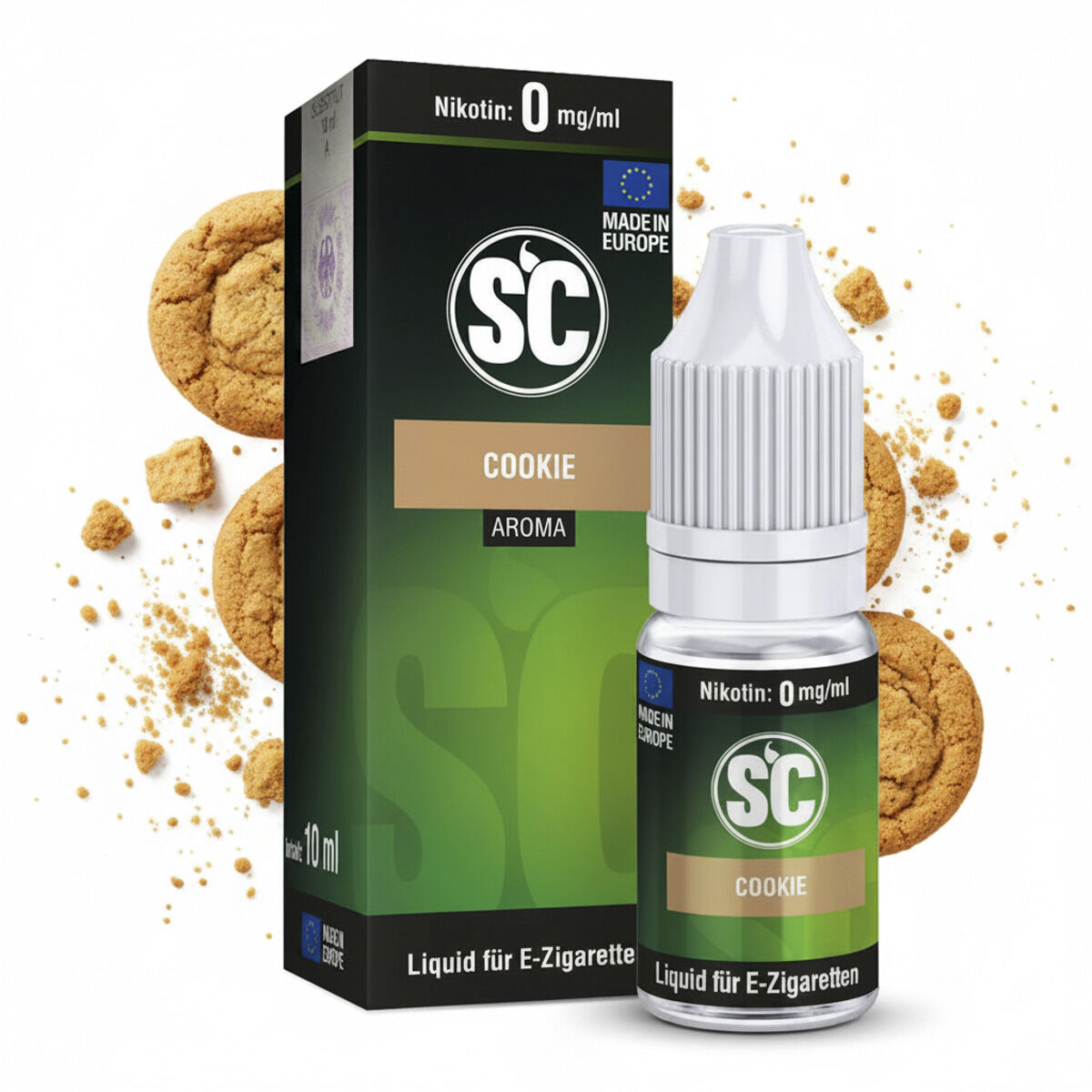 SC Liquid Cookie 10 ml – süßer Keksgeschmack, 0 mg/ml