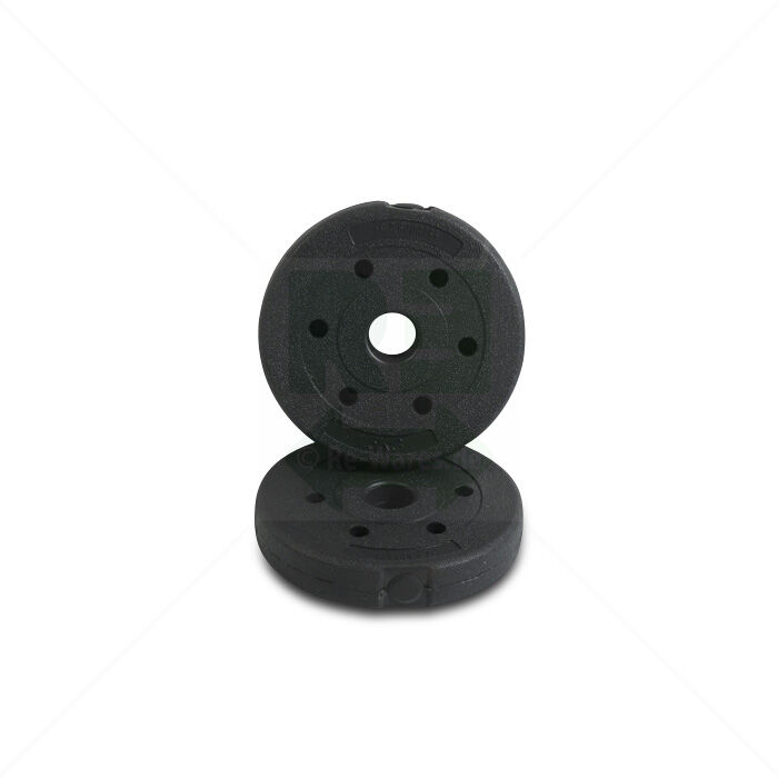 Hantelscheibenpaar C. P. Sports aus Kunststoff schwarz 2x1,5kg