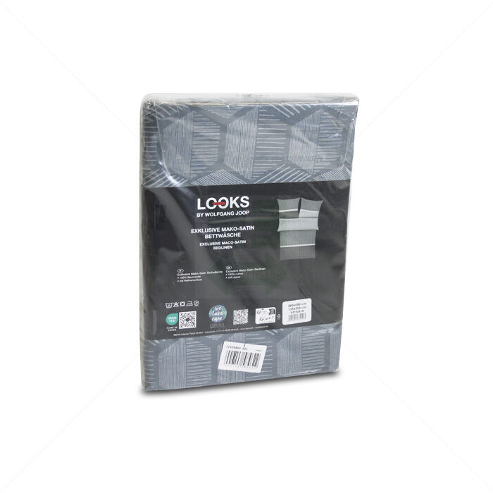 Bettwäsche Looks grau gemustert 135x200cm