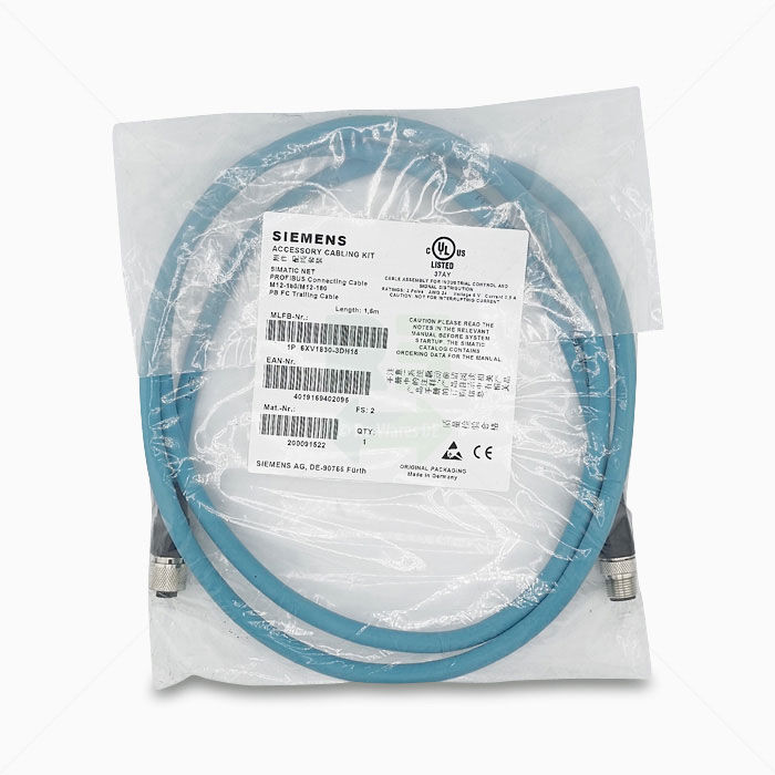 Kabel Siemens 6XV1830-3DH15 Profibus Connecting Cable M12-180/M12-180, 1,5m